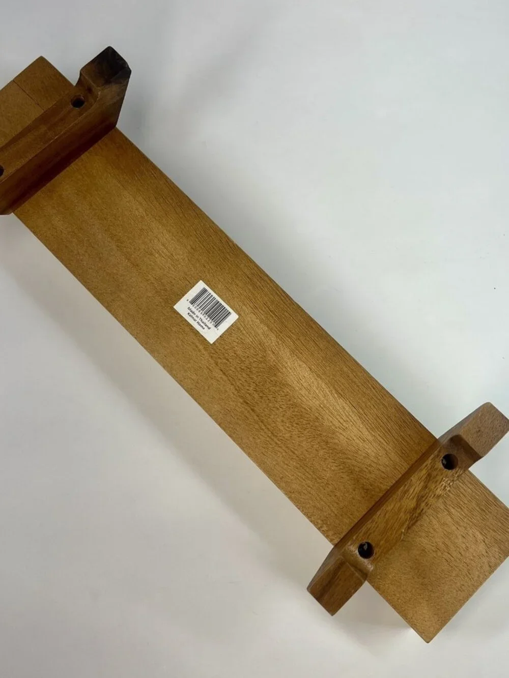 Vintage Kalmar French Baguette Bread Holder Slicing Cutting Board Teak MCM